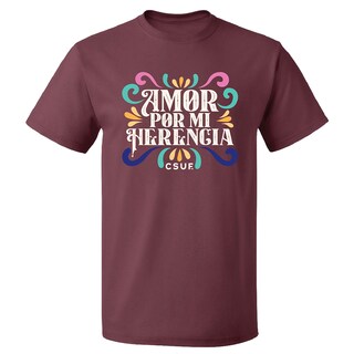 Amor Por Mi Herencia Tee - Maroon
